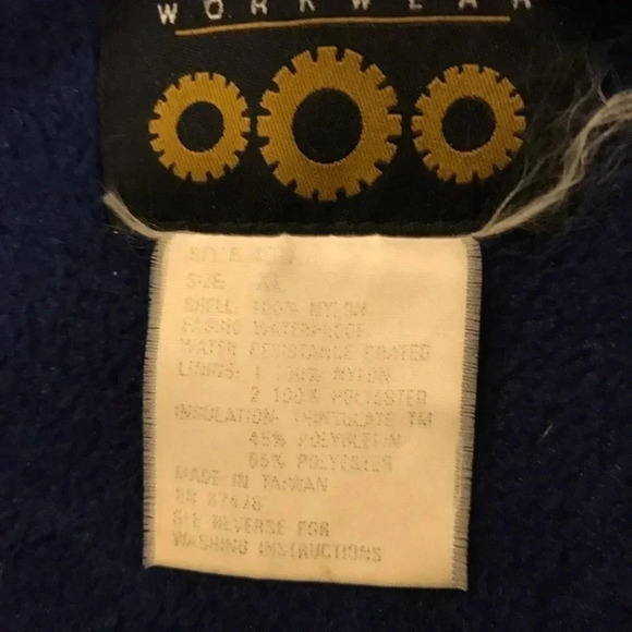 Ultimate Workwear Blue Fleece Lined Coat Jacket - Picture 2 of 9